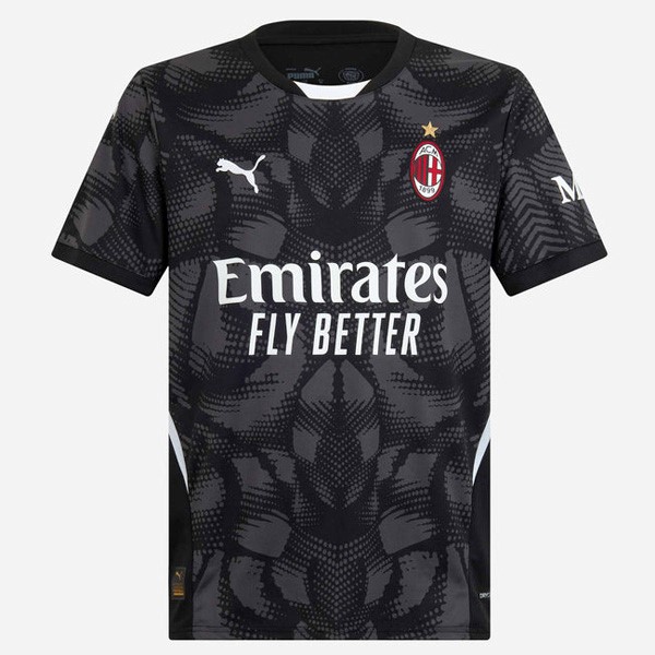 Tailandia Camiseta AC Milan Portero 2024 2025 Negro Gris